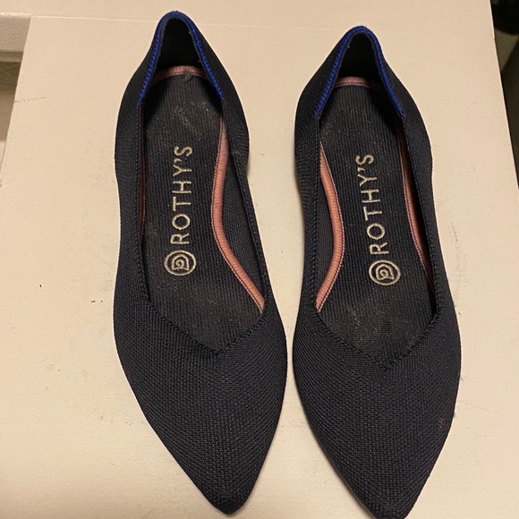 Rothy's Shoes - Rothy's Women's Navy and Pink Flats